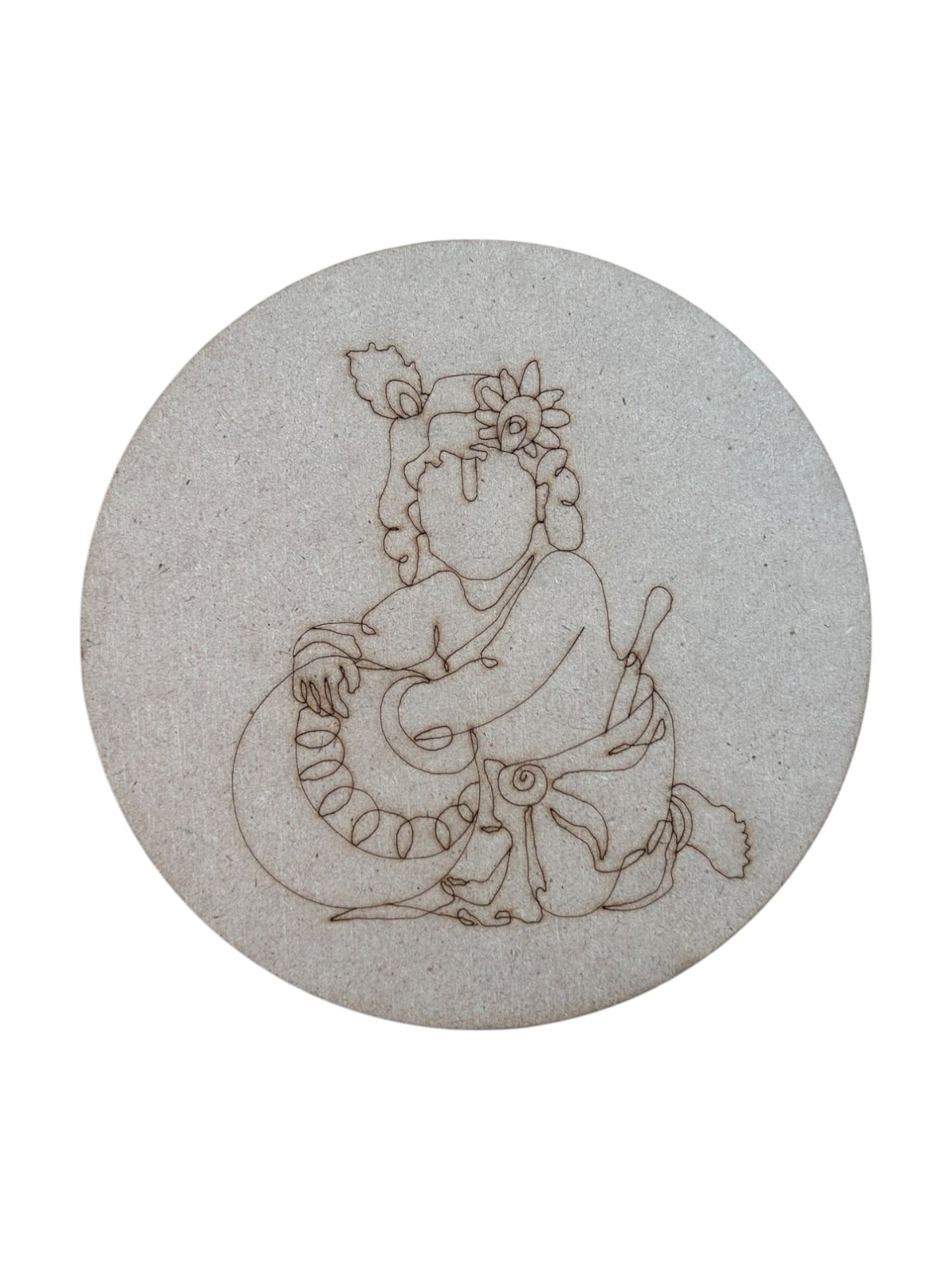 Pre Marked Round Krishanji Mdf (B)