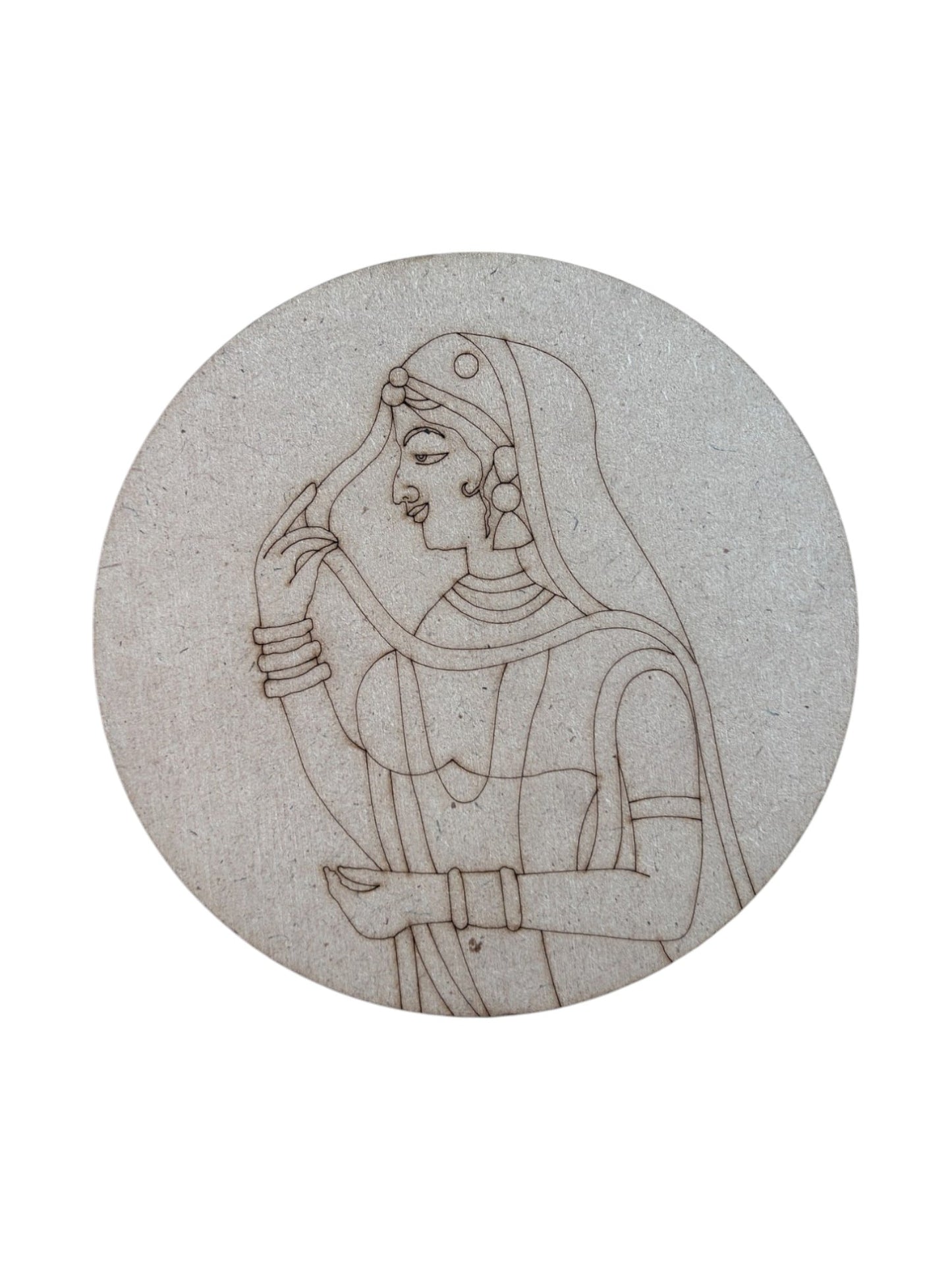 Pre Marked Round Queen Mdf (B)