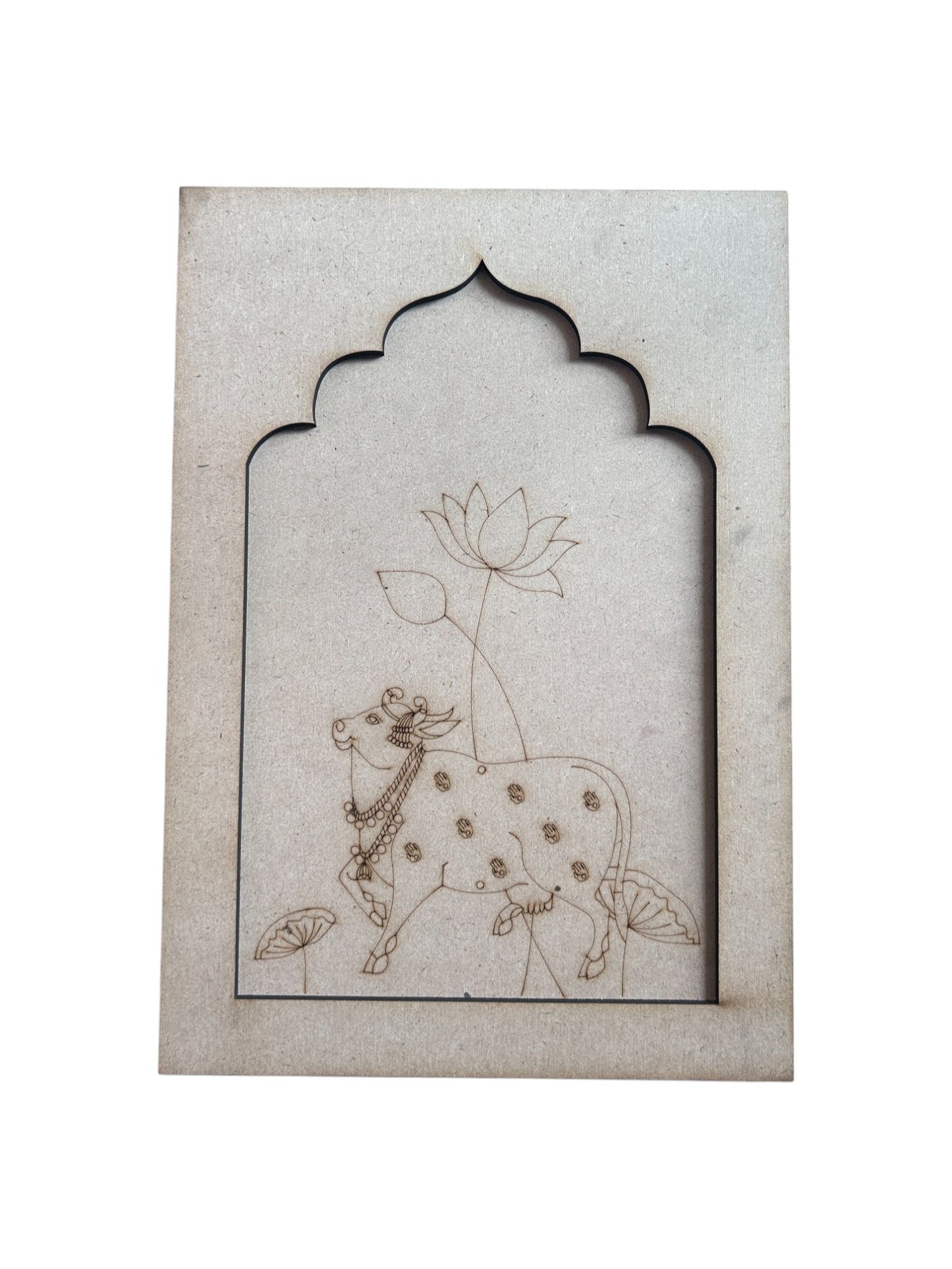 Pre Marked Mdf - Cow (D) (Jharokha)