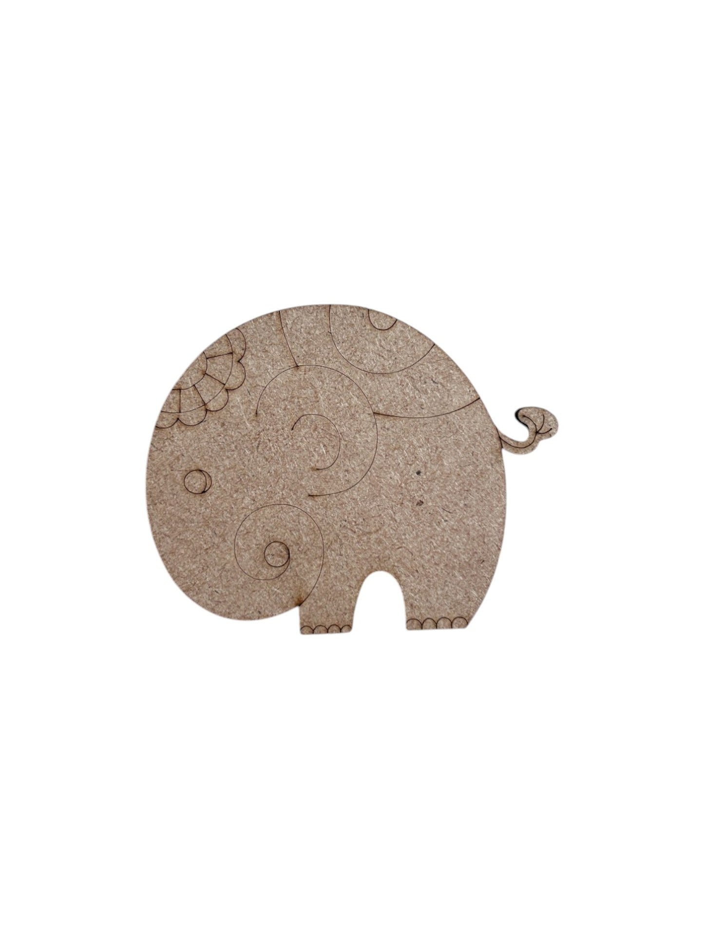 Pre Marked Baby Elephant Mdf