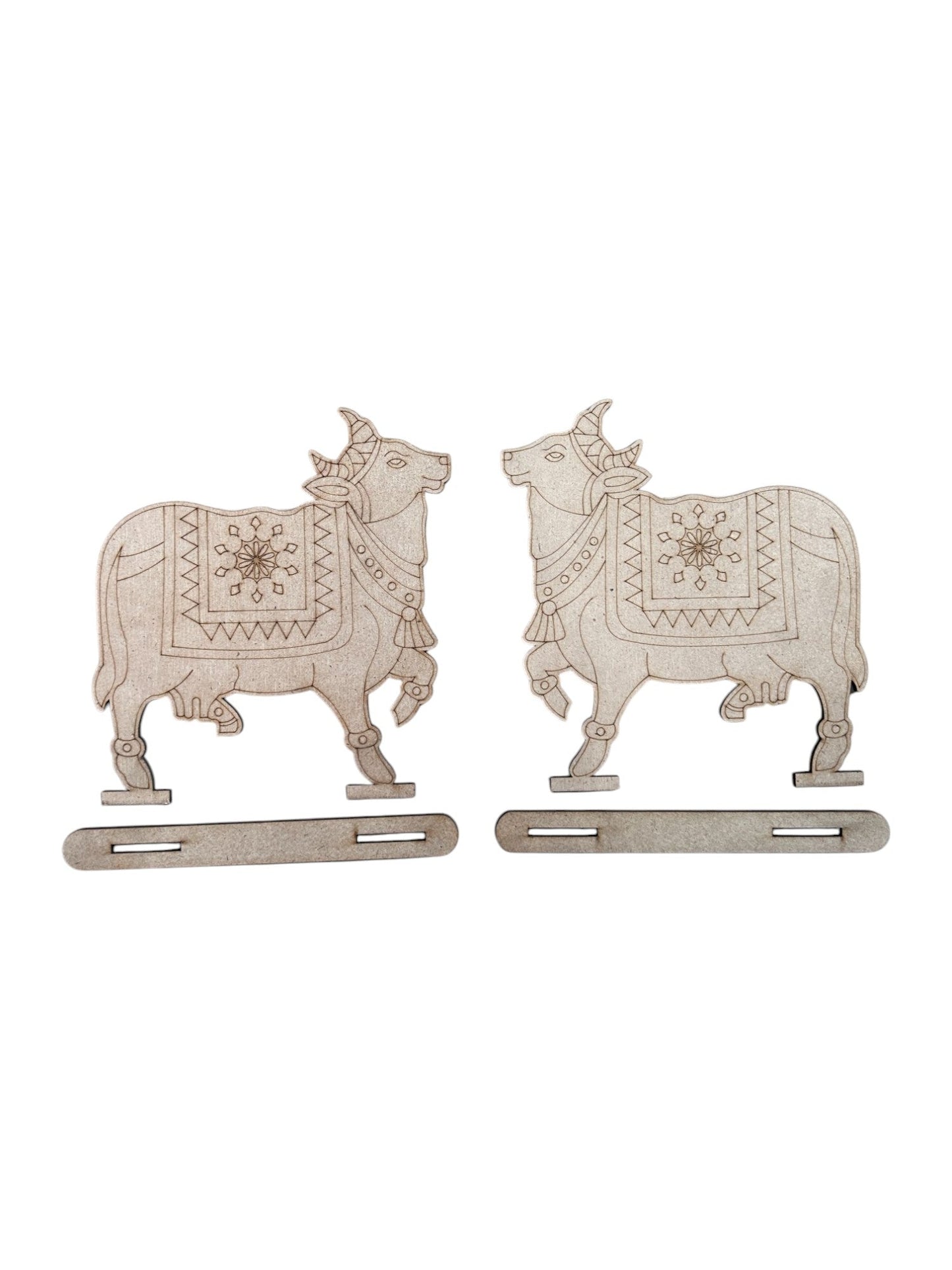 Pre Marked Standing Two Cow Mdf