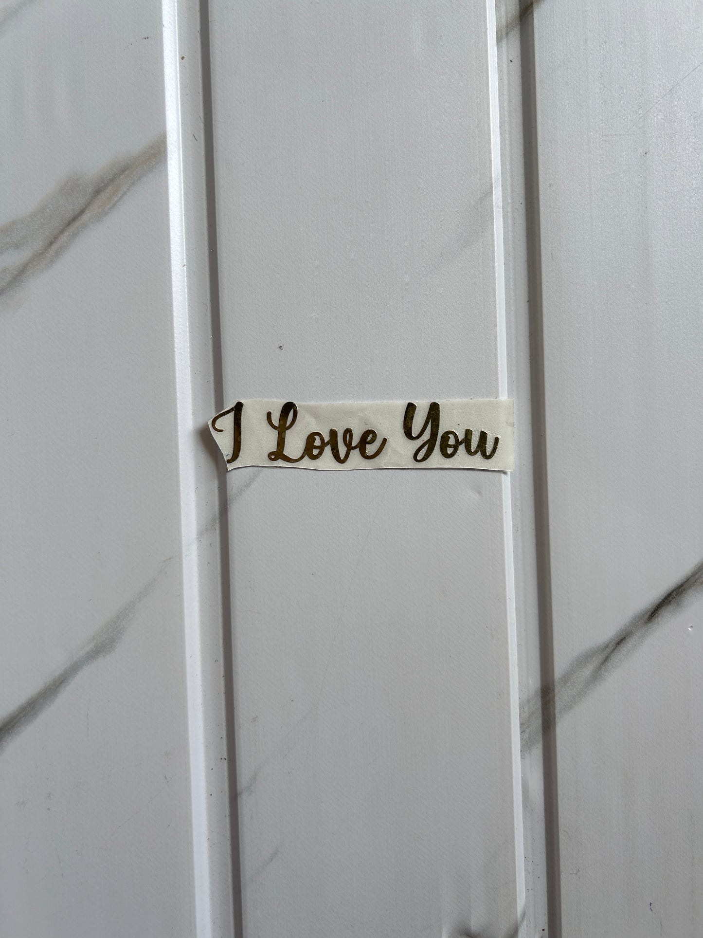 Metal Sticker - I Love You