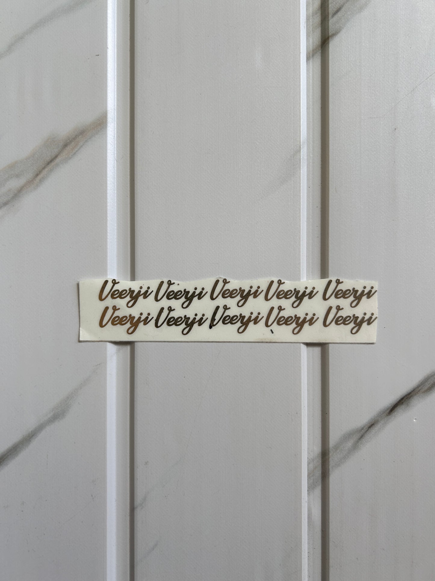 Rakhi Metal Sticker - Veerji (A)