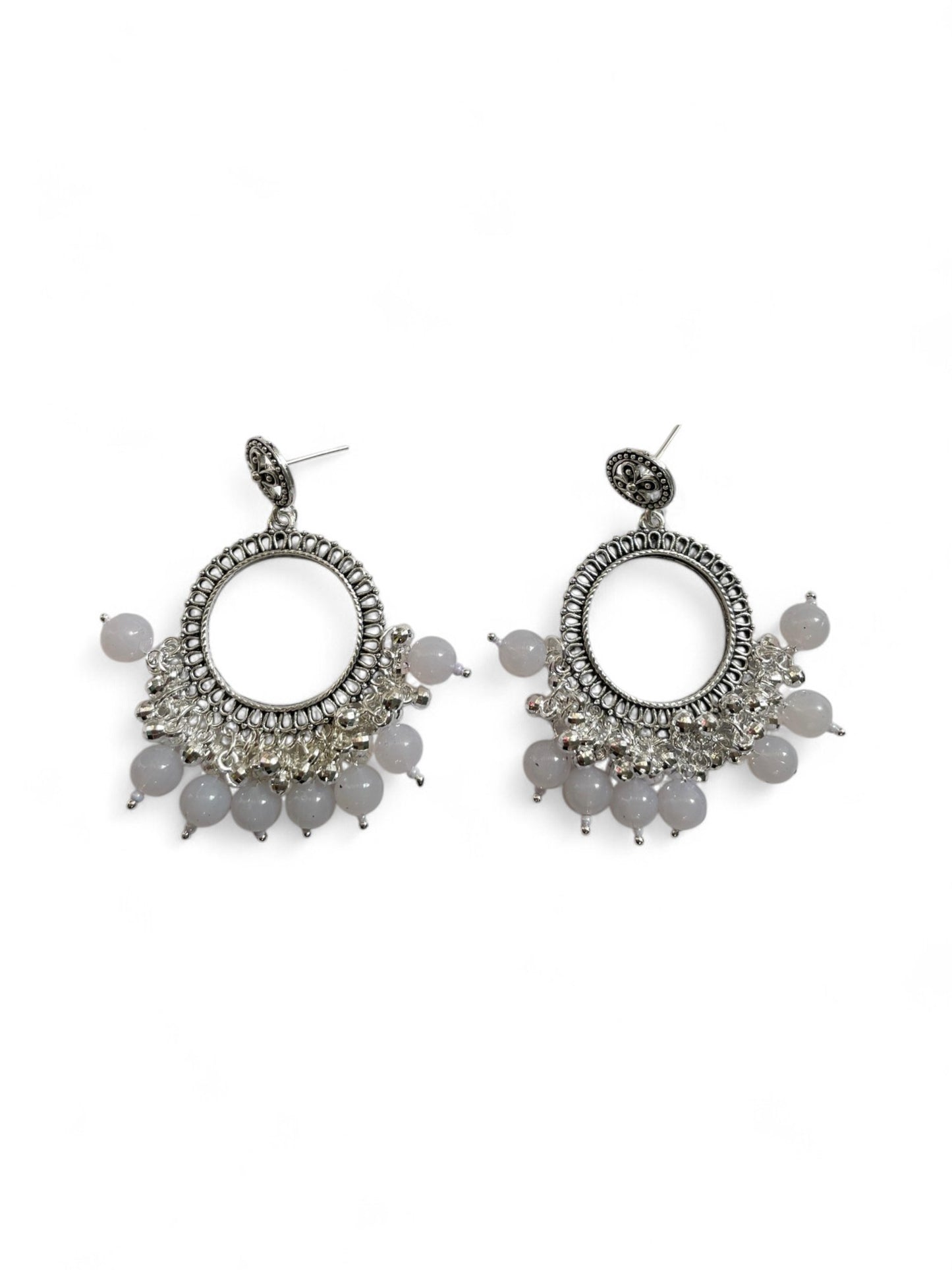 Colourful Round Resin Jhumka