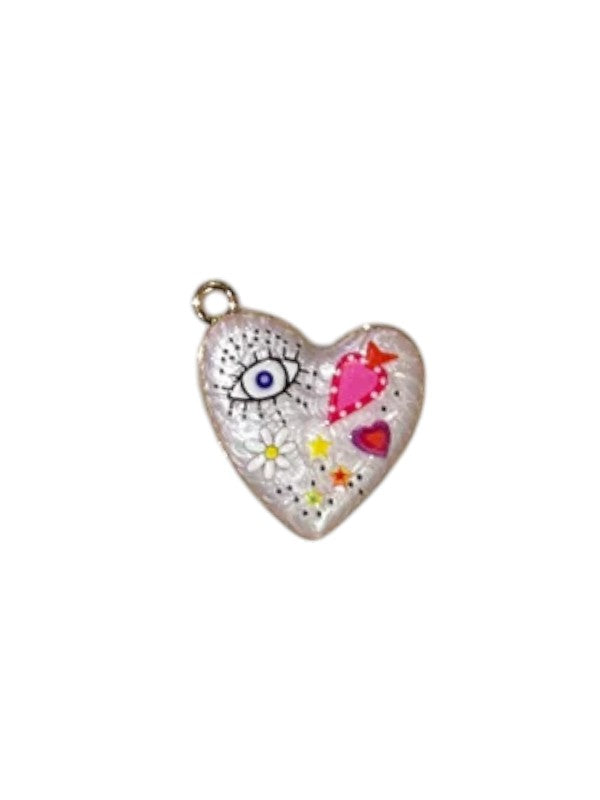 CHARM - HEART EVIL EYE