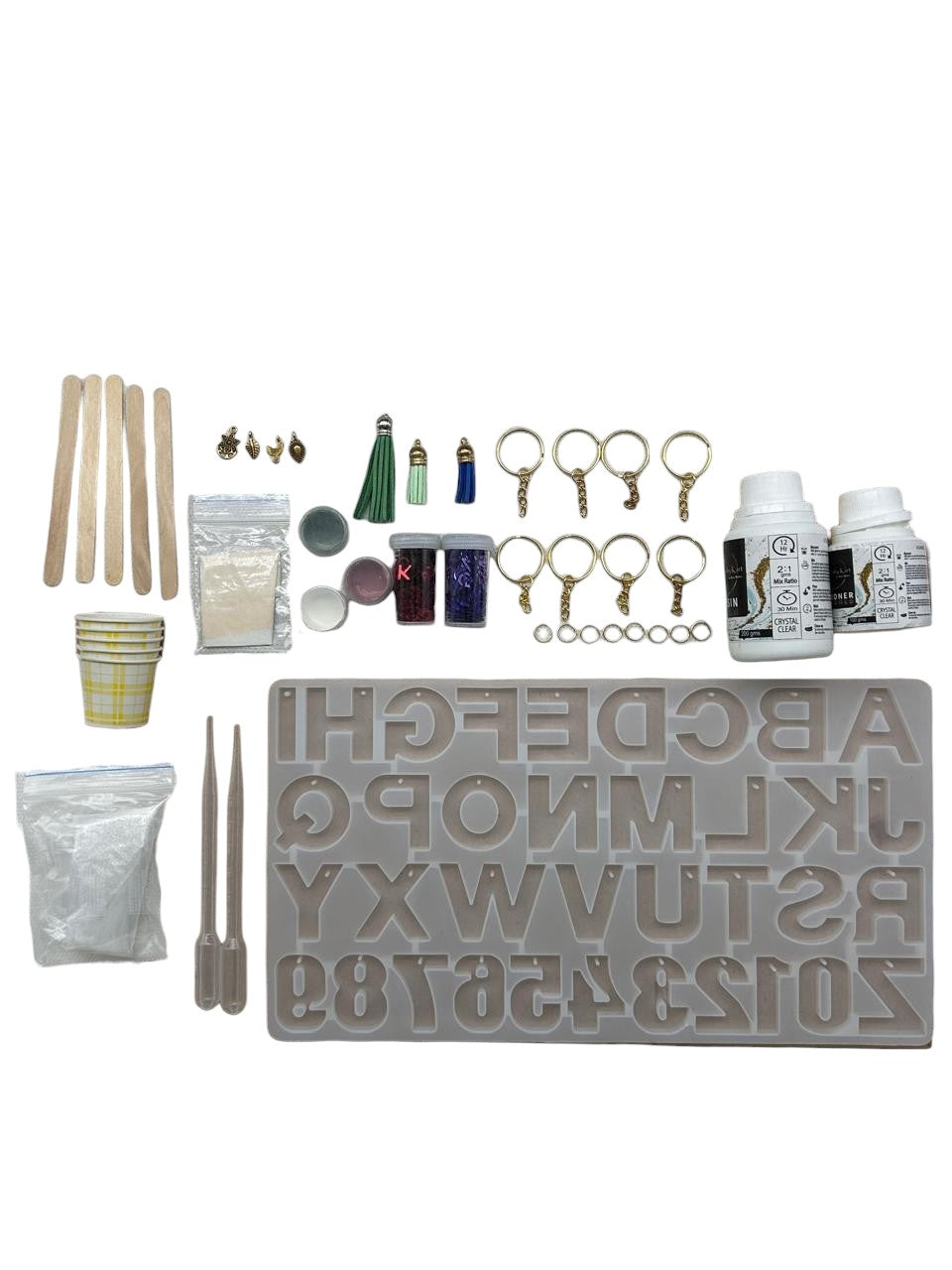 DIY RESIN ALPHABET KIT