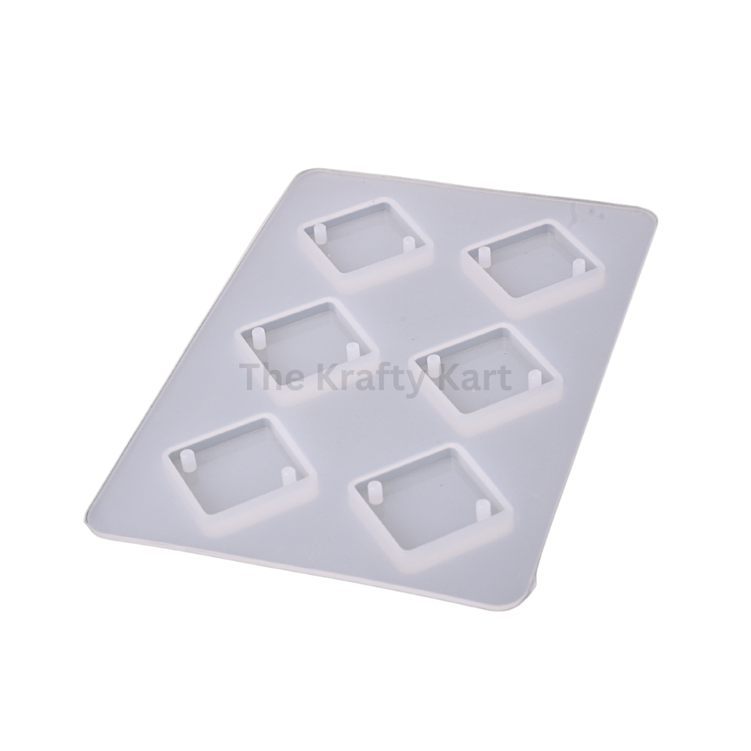 6 Cavity Diamond Rakhi Mould