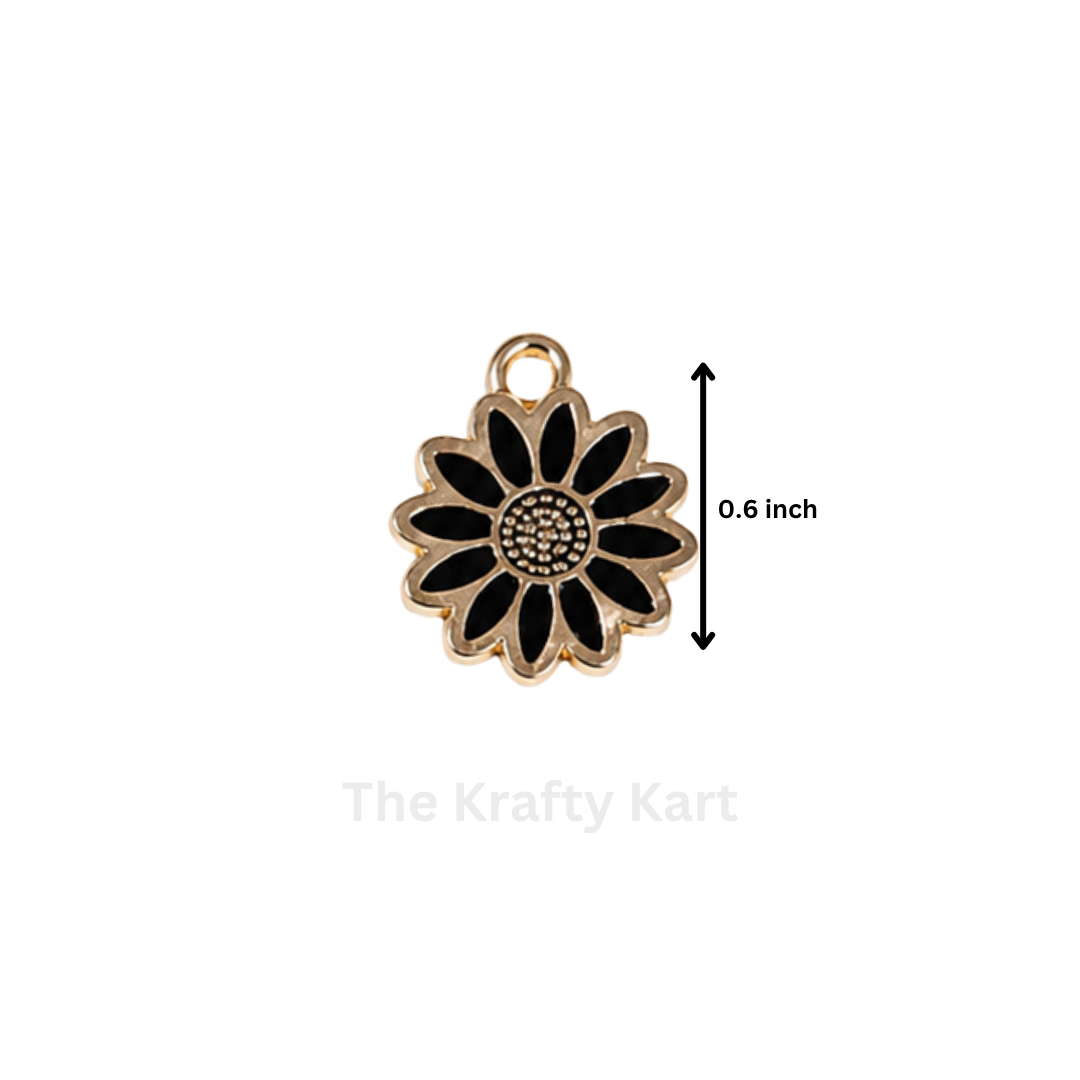 Anti-Tarnish Flower Charm Pendant (E)