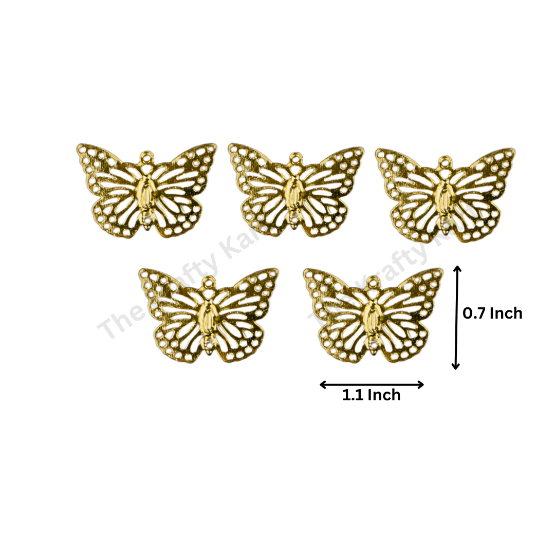 Metal Butterfly Charm (A)
