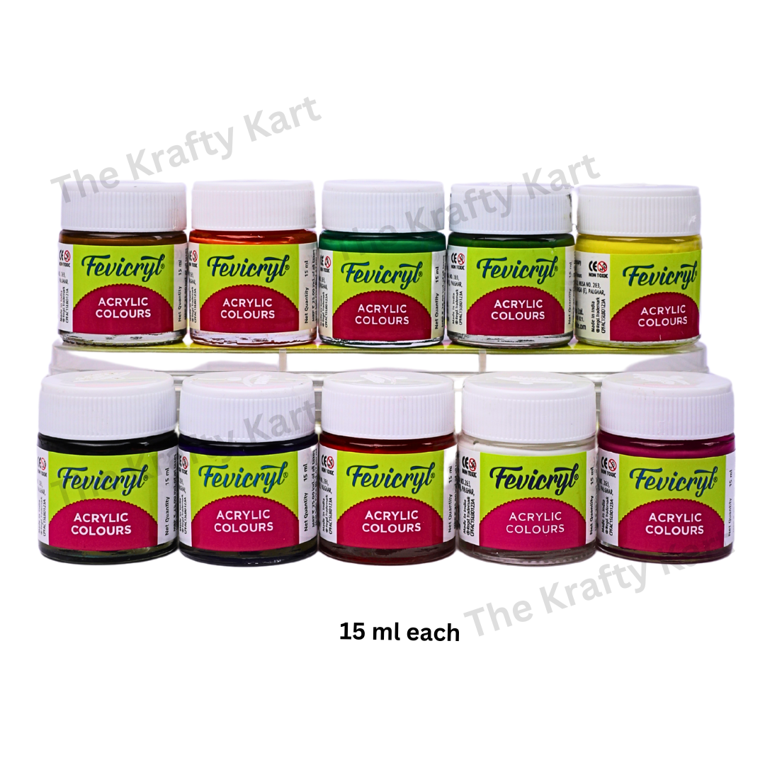 Fevicryl Acrylic Colours Kit (Set Of 10 Colours)
