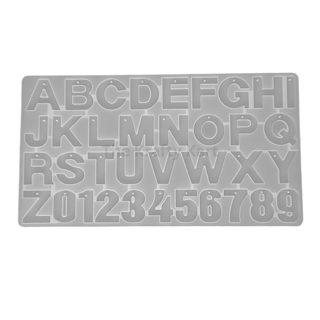 Front Pouring Alphabet With Holes Mould