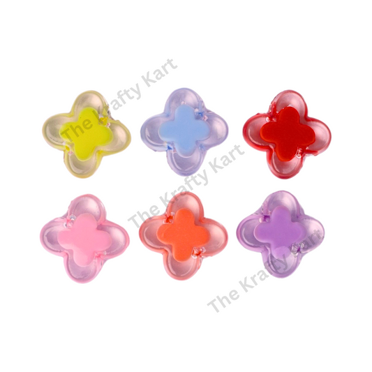 Cute Bracelet Charm - Crystal Clover