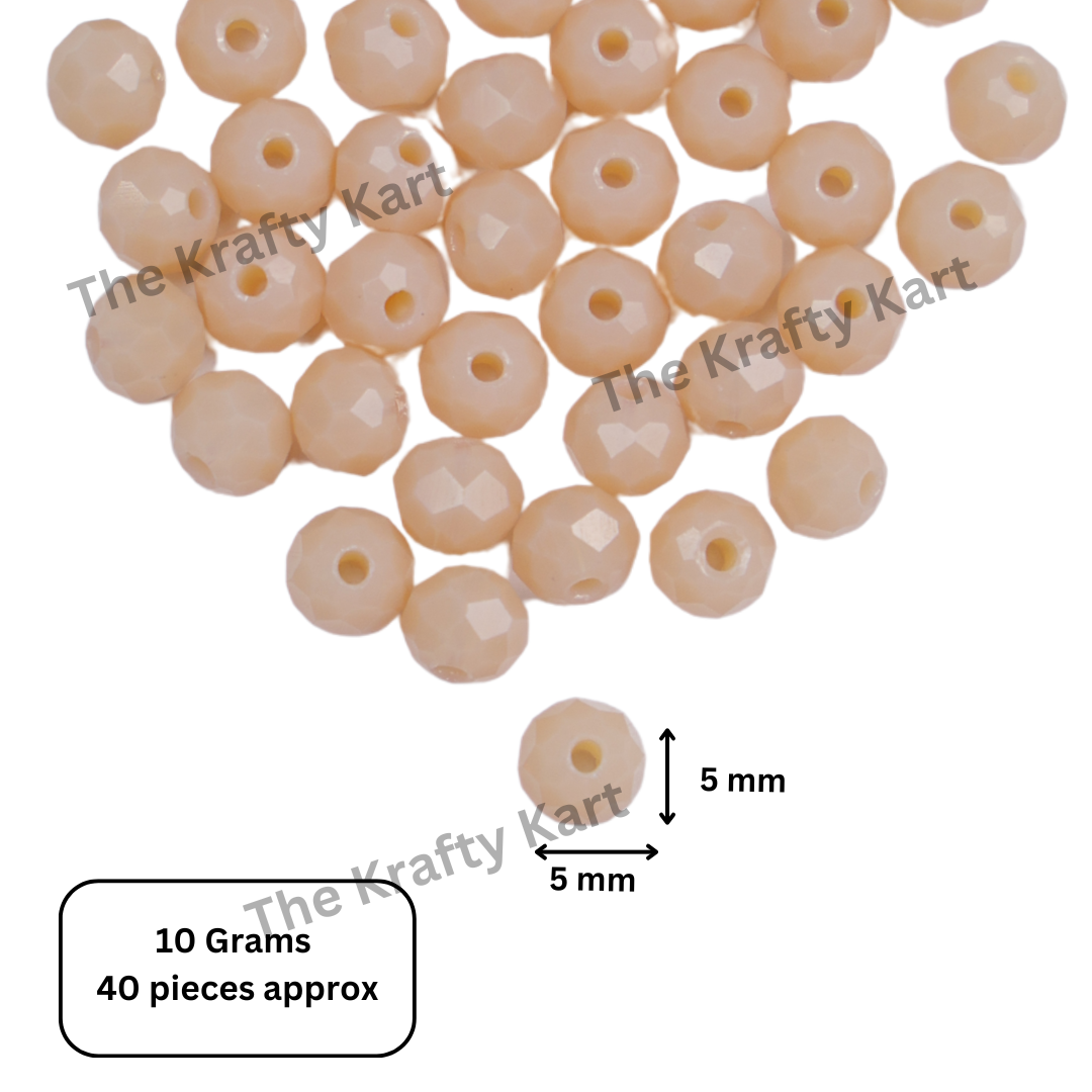 Diamond Round Beads (6mm)