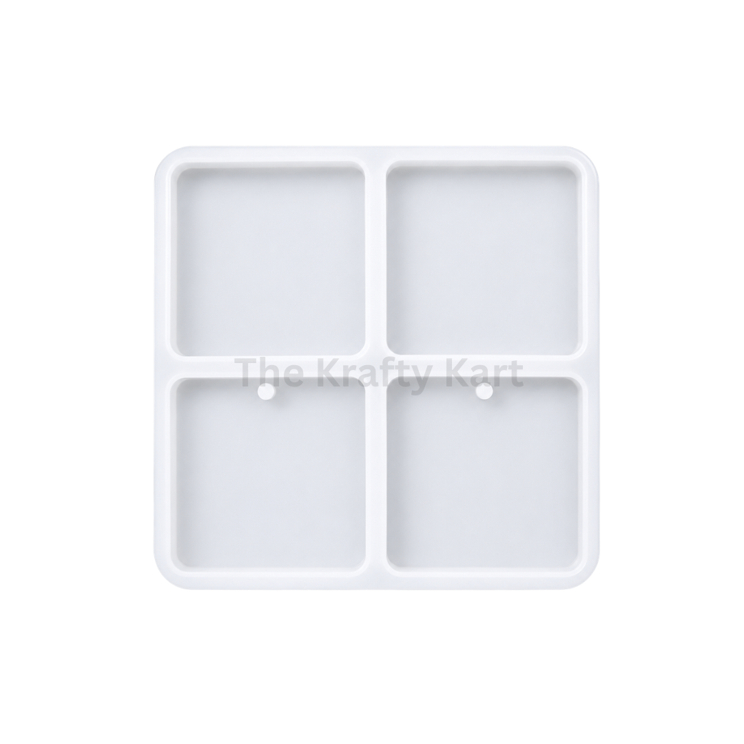 4 Cavity Square Jewellery & Rakhi Mould