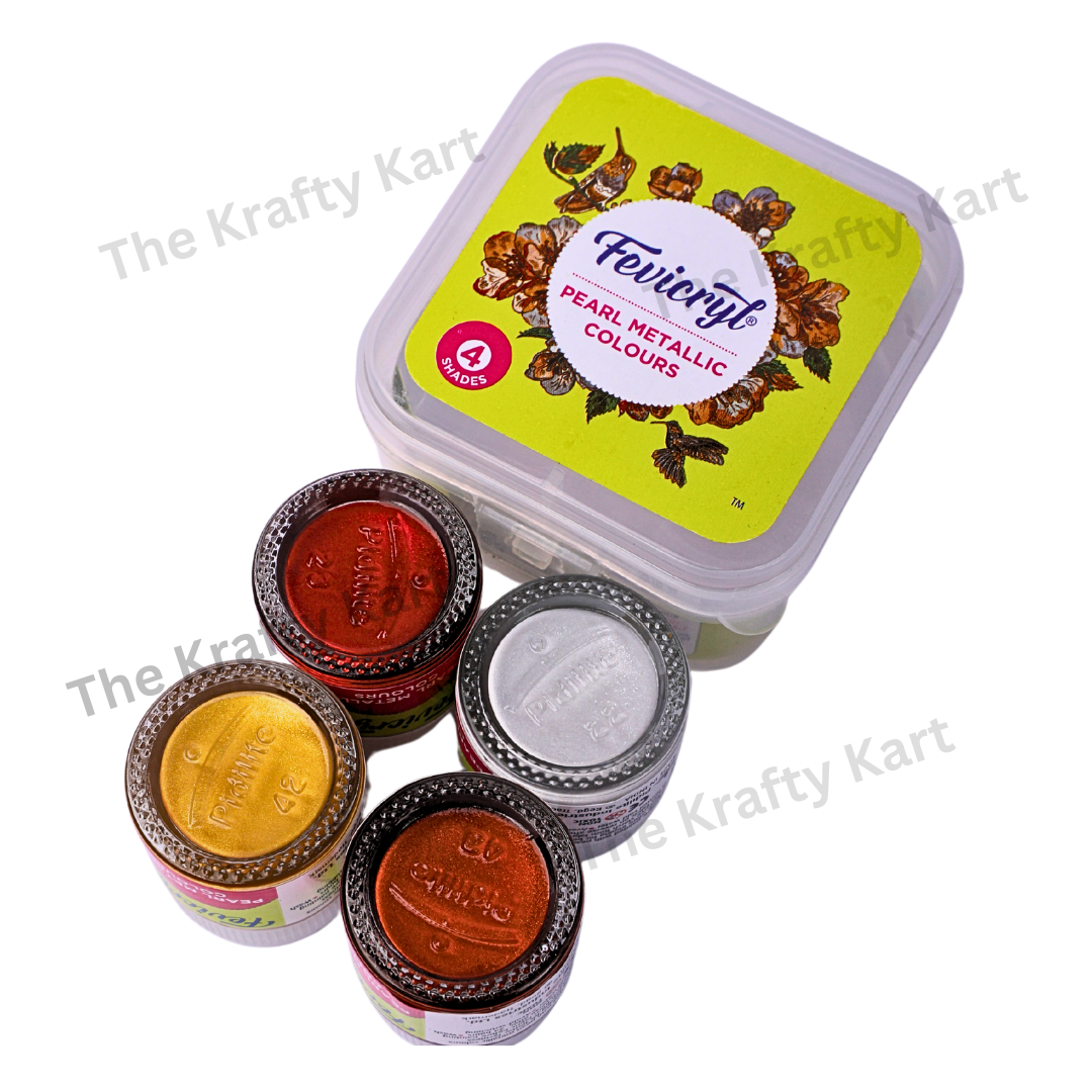 Fevicryl Pearl Metallic Kit (Set Of 4 Colours)