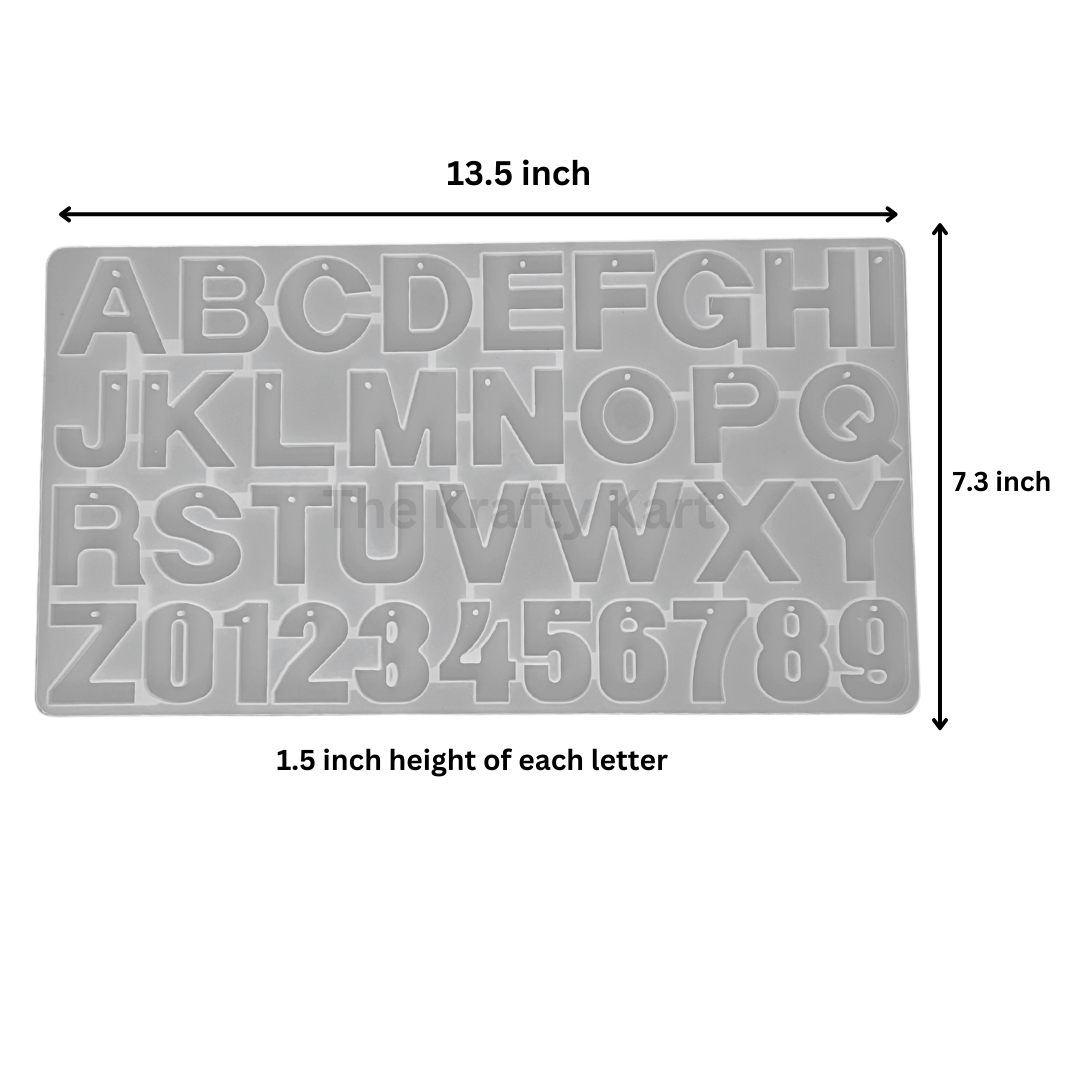Front Pouring Alphabet With Holes Mould