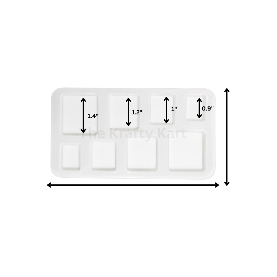 8 Cavity Square Rakhi & Bracelet Jewellery Mould