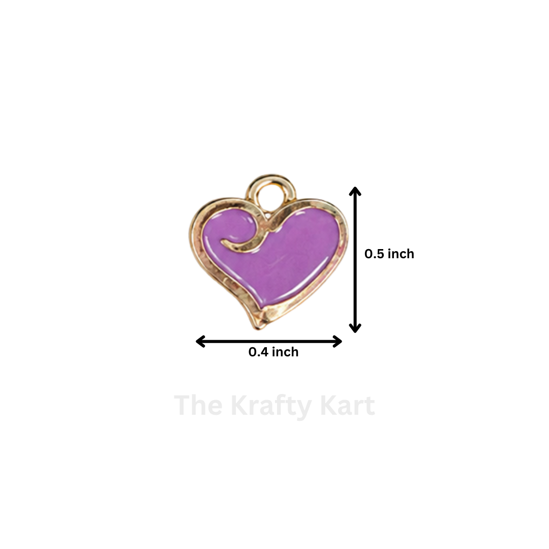 Anti-Tarnish Heart Charm Pendant (S)