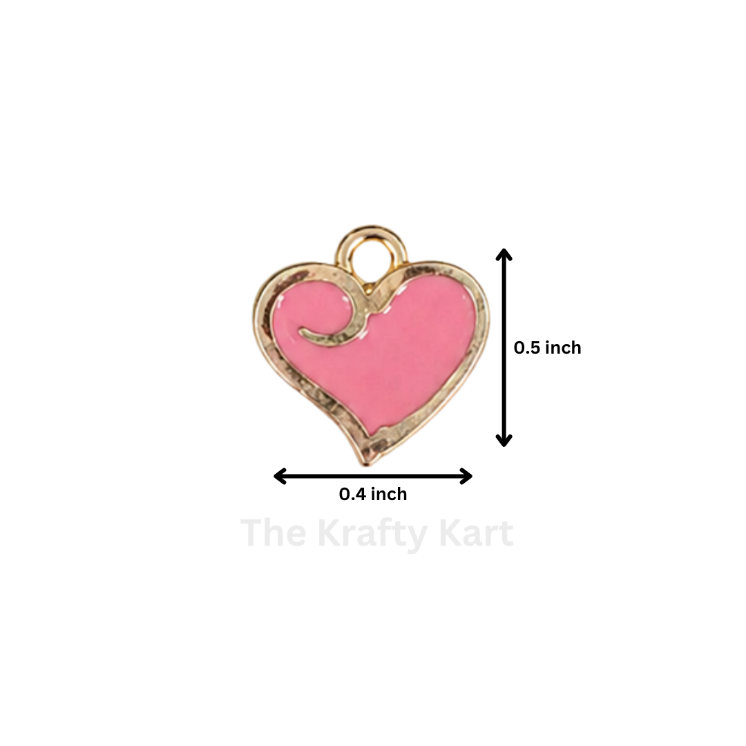 Anti-Tarnish Heart Charm Pendant (S)