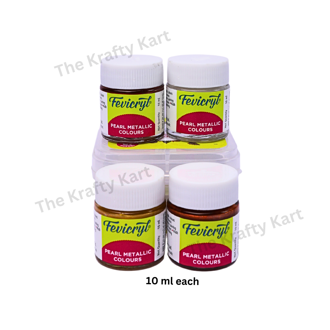 Fevicryl Pearl Metallic Kit (Set Of 4 Colours)
