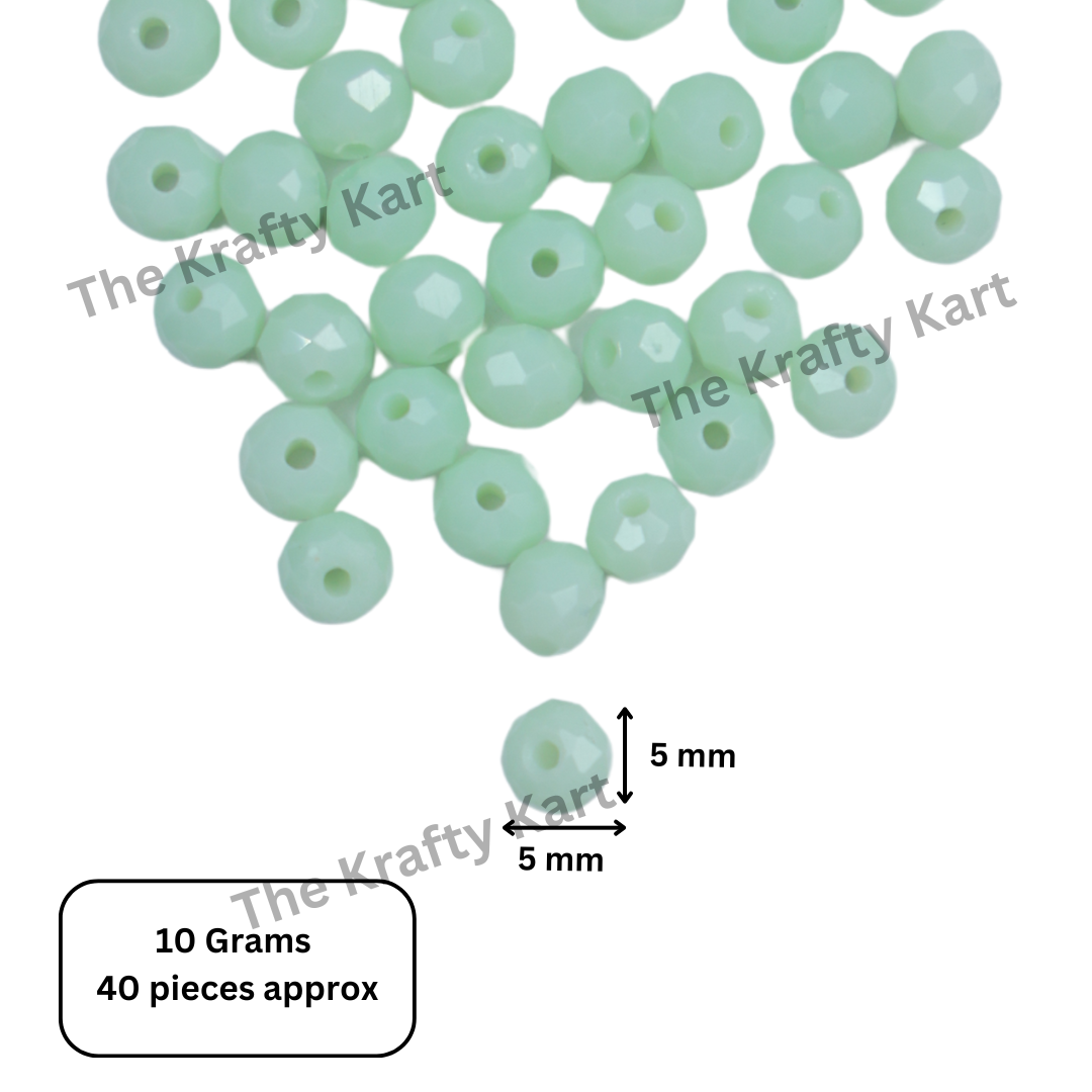 Diamond Round Beads (6mm)