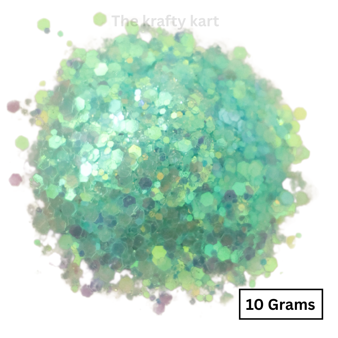 Glittery Hexagonal Chunks