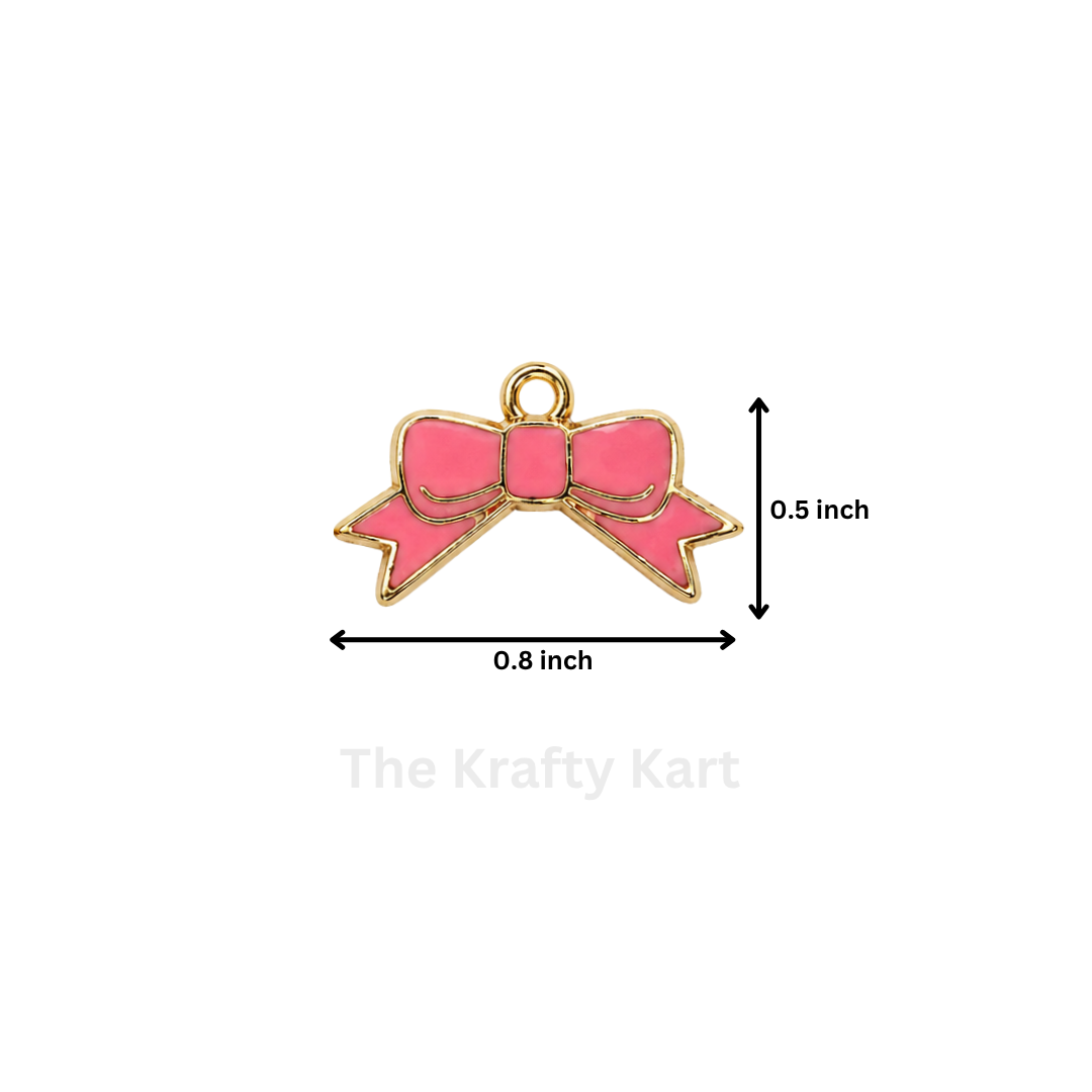 Anti-Tarnish Bow Charm Pendant (I)