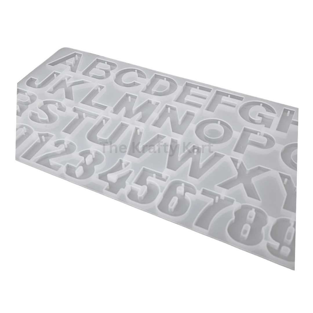 Front Pouring Alphabet With Holes Mould