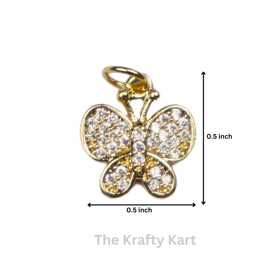 Diamond Charm - Butterfly (A)
