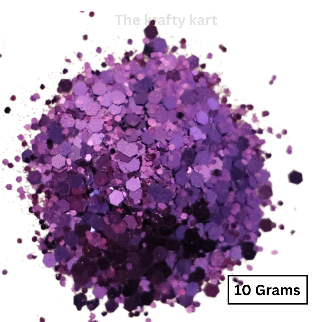Glittery Hexagonal Chunks
