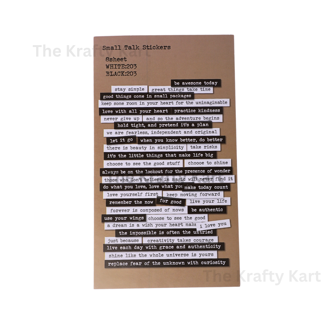 Black & White Thought Sticker