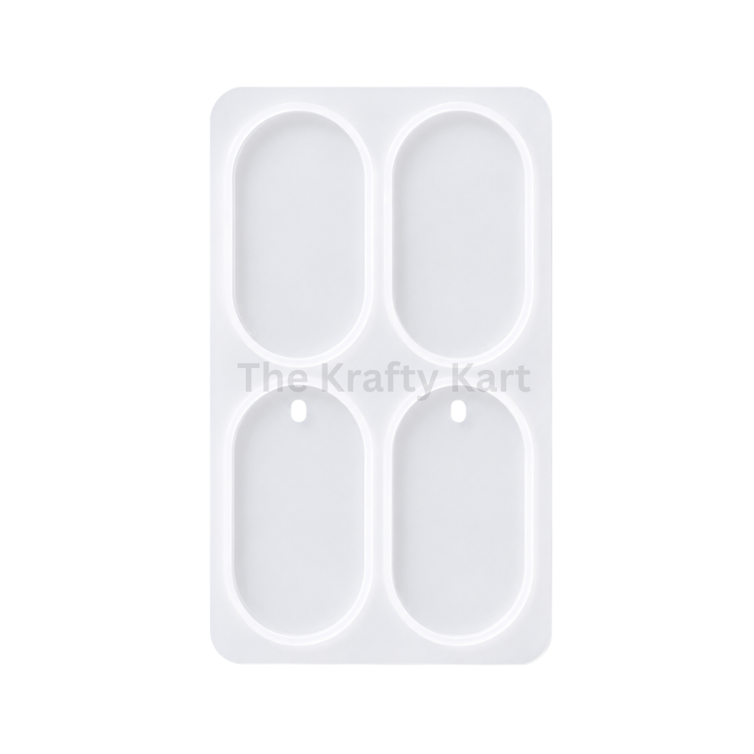 4 Cavity Oval Jewellery & Rakhi Mould