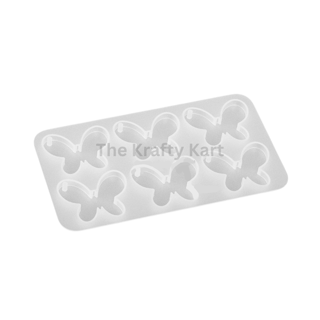 6 Cavity Butterfly Keychain/Pendant Mould
