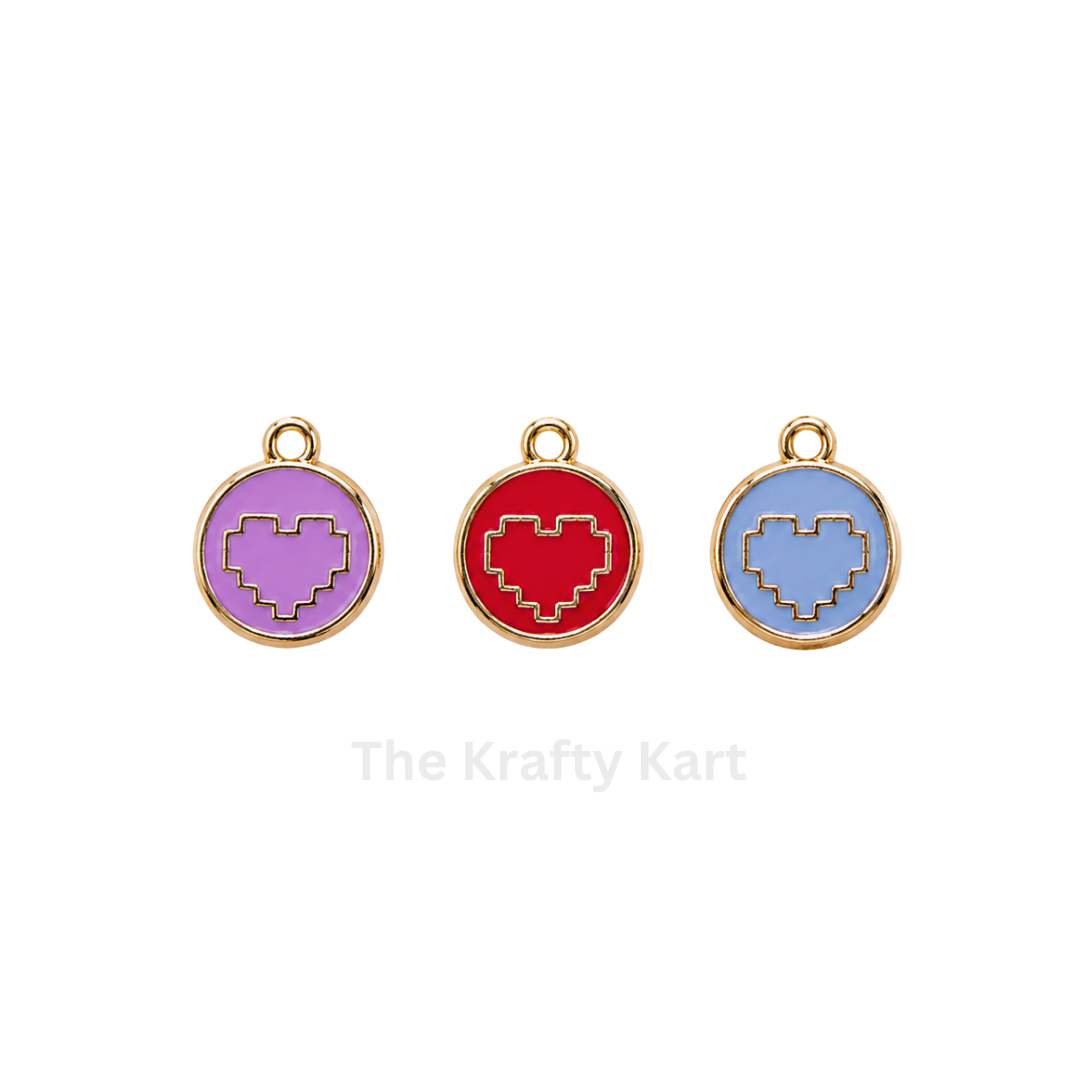 Anti-Tarnish Heart Charm Pendant (O)