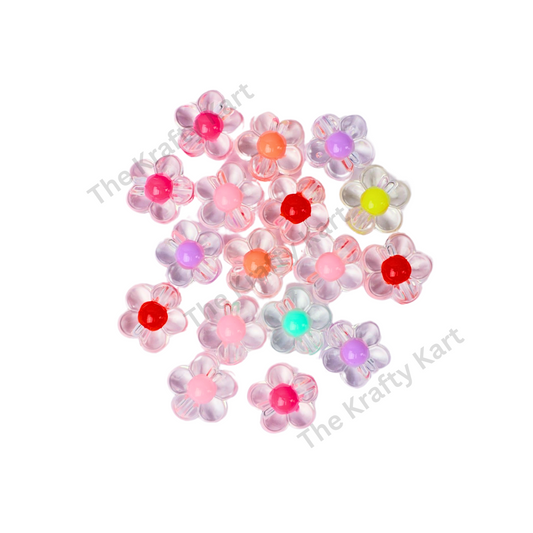 Cute Bracelet Charm - Crystal Flower