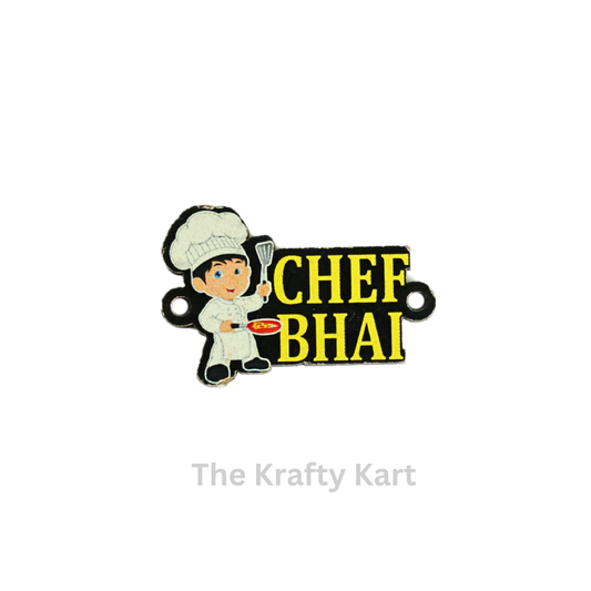 MDF Rakhi Charm - Chef Bhai