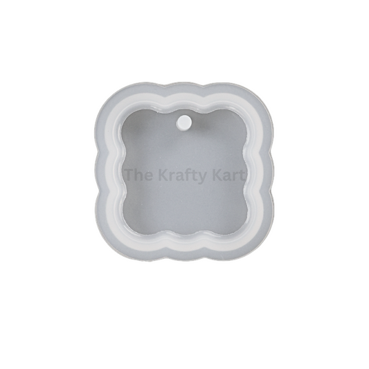 Zigzag Square Border Keychain Mould