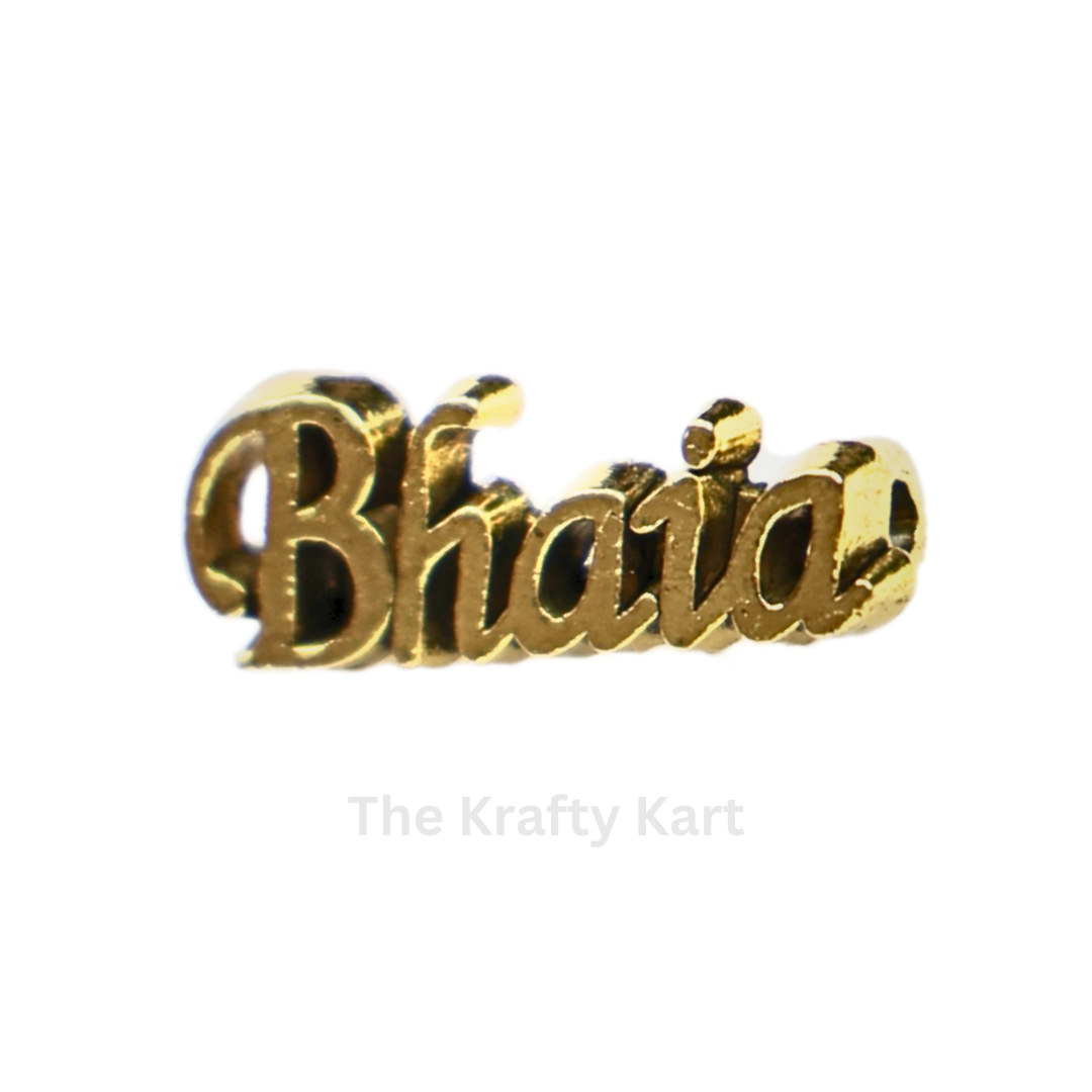 Golden Rakhi Charm - Bhaia