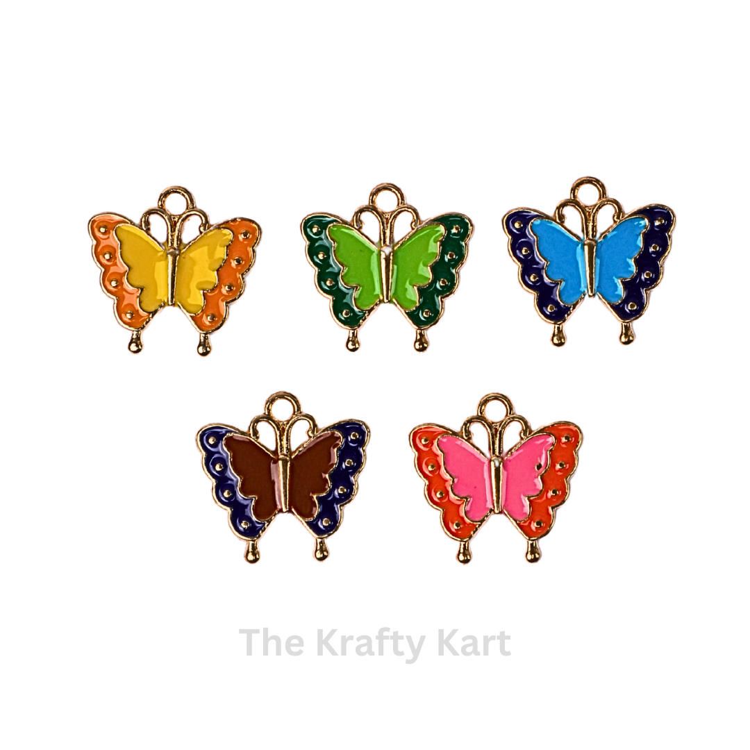 Charm - Double Shaped Butterfly