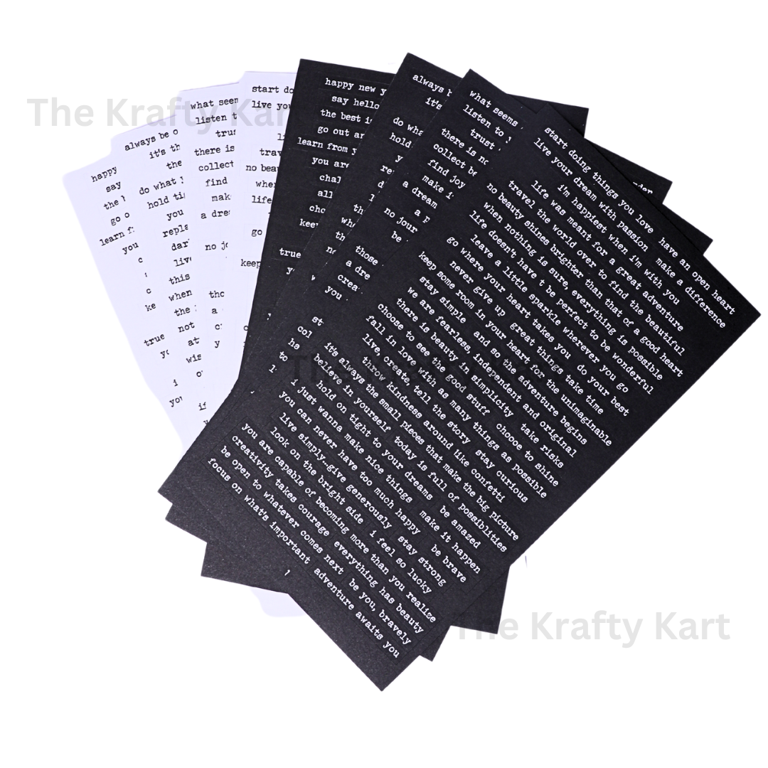 Black & White Thought Sticker