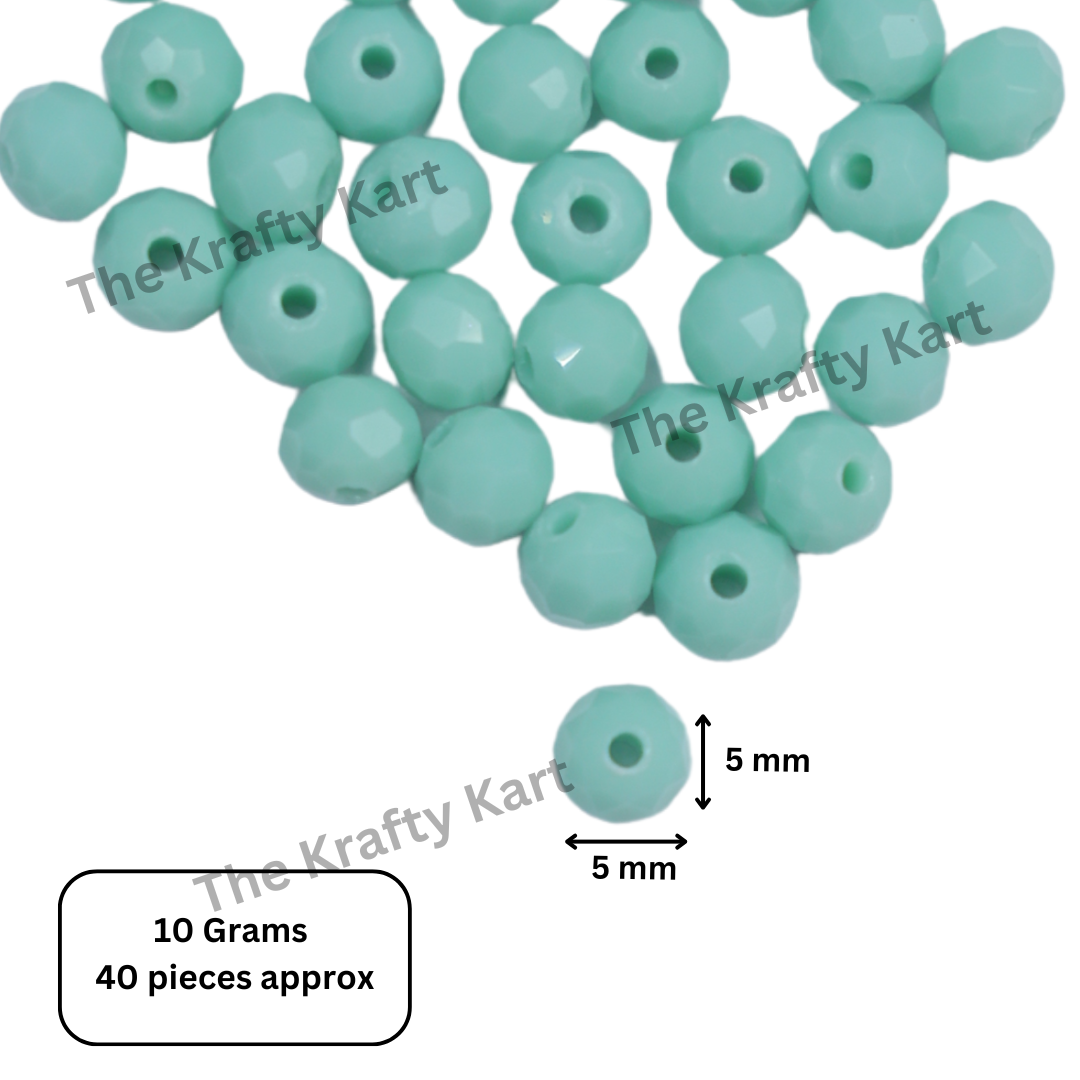 Diamond Round Beads (6mm)