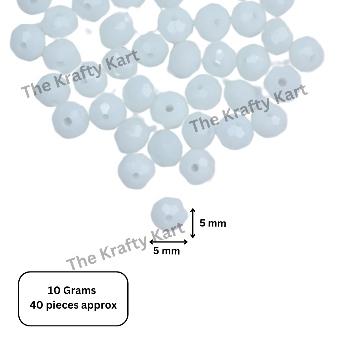 Diamond Round Beads (6mm)