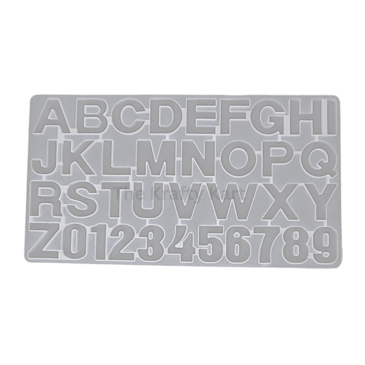Front Pouring Alphabet Without Holes Mould