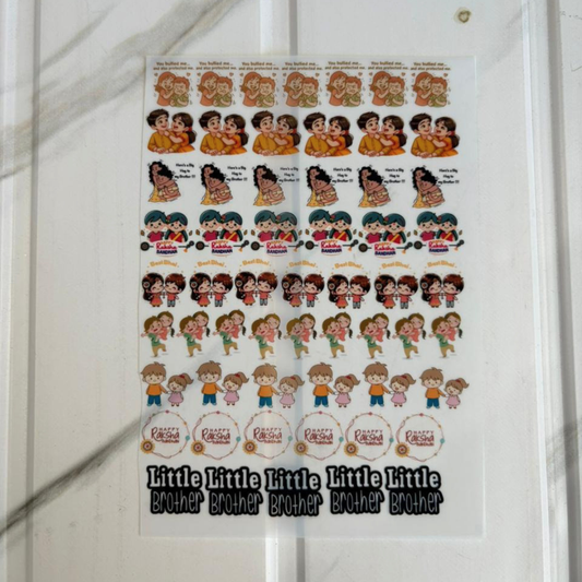 A6 Rakhi Insert Sheet - (Brother & Sister)(B)