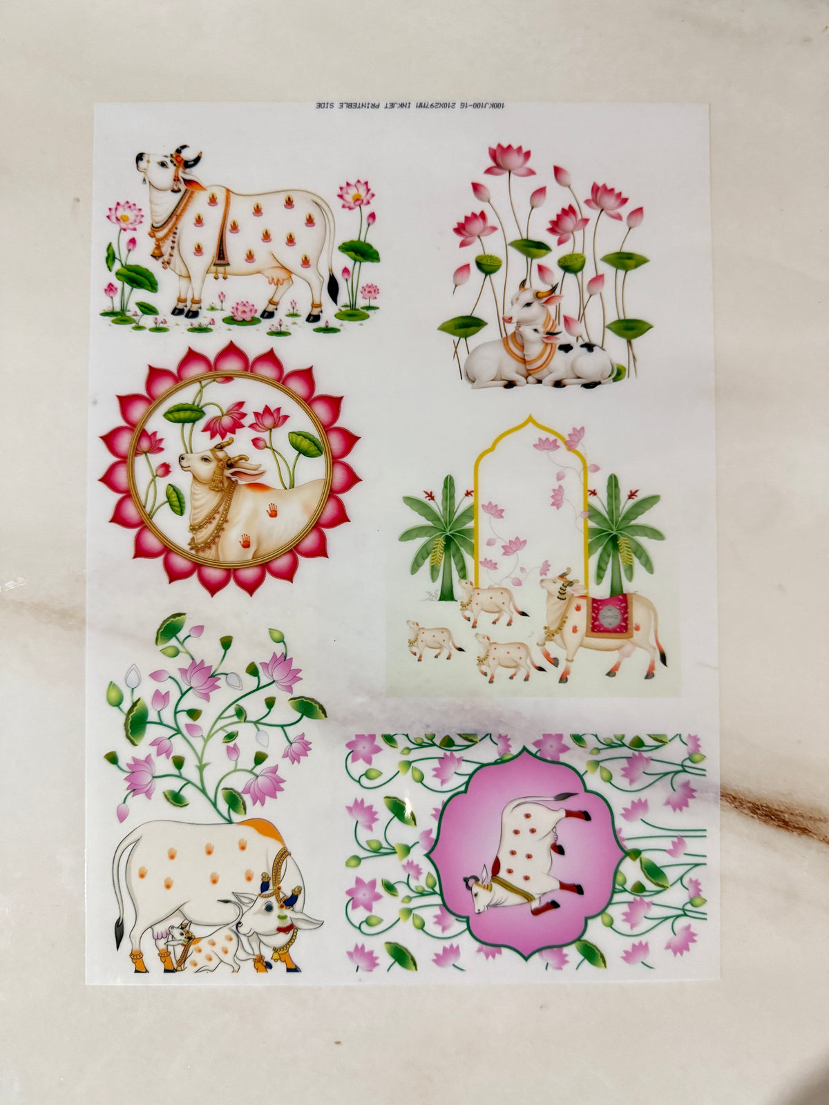 A4 Insert Sheet - Cow (A)