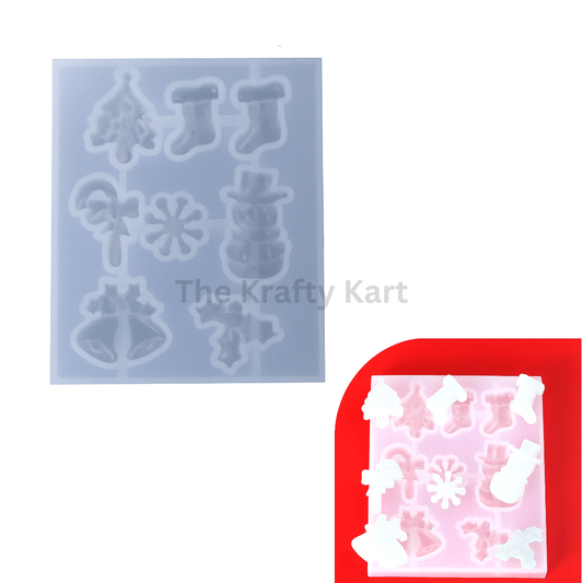 8 Cavity Christmas Accessory Mould