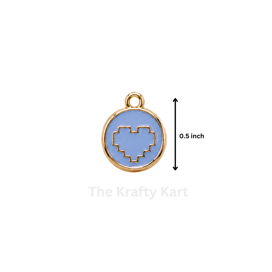 Anti-Tarnish Heart Charm Pendant (O)