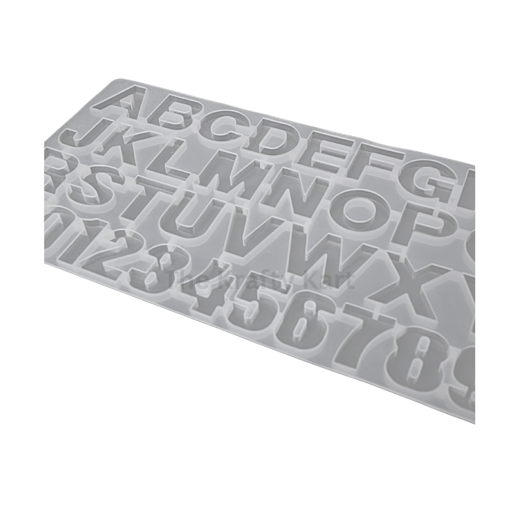 Front Pouring Alphabet Without Holes Mould
