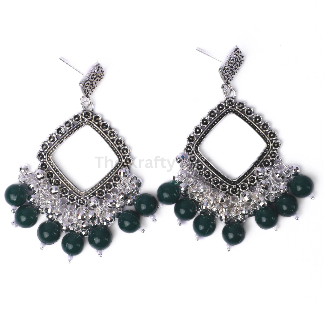 Colourful Square Resin Jhumka