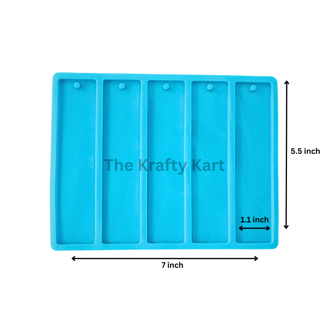 Rectangle Bookmark Blue Mould
